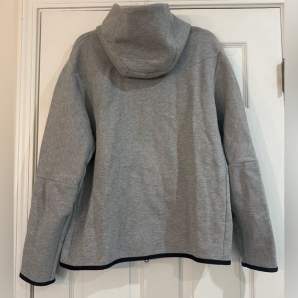 Nike Tech Fleece Hoodie Mens Dark Grey Black Full Zip Hoody Size XL - Picture 2 of 6